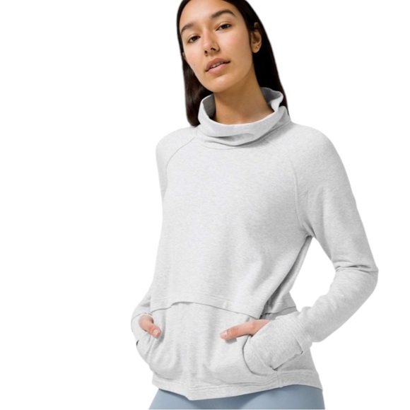 LULULEMON “Find Your Unwind” in Heathered Core Ultra Light Grey Size 6 — COMFY! - Picture 1 of 8